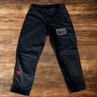 4 in JESUS & JIU-JITSU patch on black pants